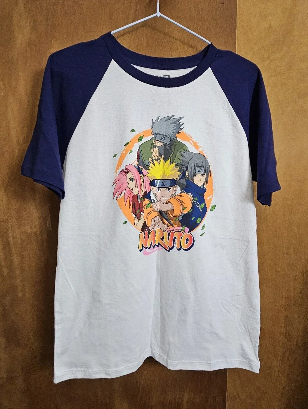 Naruto Uzumaki short sleeve crewneck graphic tee shirt boys kids youth XL 14 16